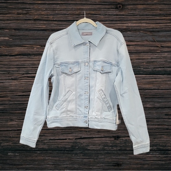 Just USA Slant Pocket Denim Jean Jacket Stitch Fix NWT Size XL - Picture 1 of 7